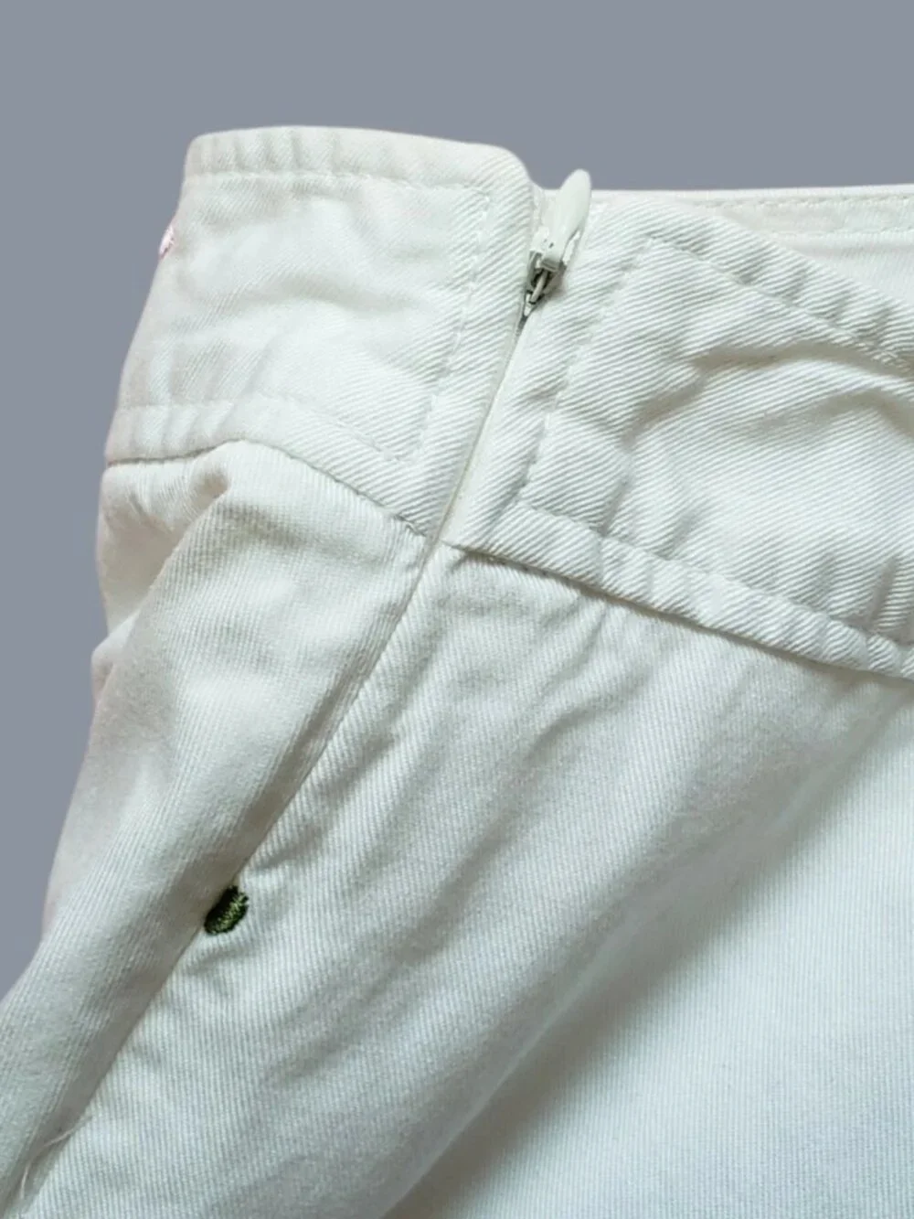 Classic Elements Women’s Embroidered Dot Skirt Skort Casual White Size 8